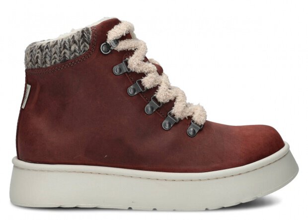 Women's ankle boot 283 burgundy crazy leather