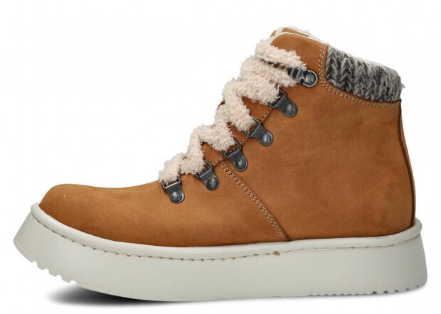 Women's ankle boot 283 brown crazy leather