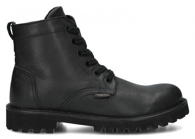 Hiking boot NAGABA 0941 black rustic leather