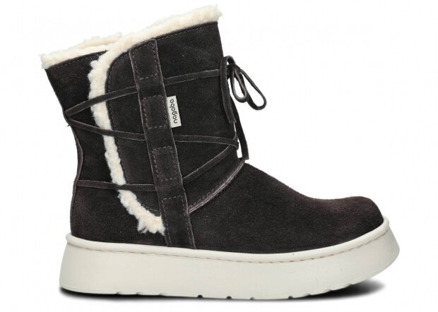 Women's ankle boot 235/1 graphite velours wax leather