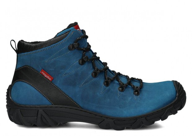 Men's trekking ankle boot NAGABA 403 cobalt crazy leather