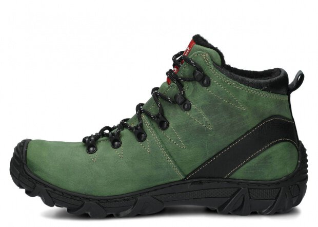 Men's trekking ankle boot NAGABA 403 green crazy leather