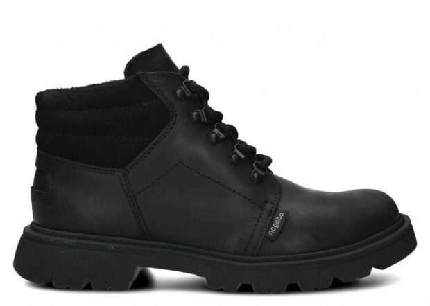 Hiking boot NAGABA 1122 black crazy leather