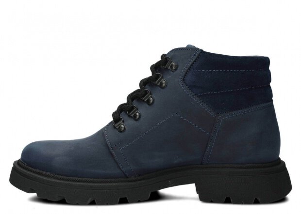 Hiking boot NAGABA 1122 navy blue crazy leather