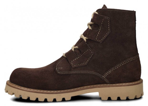 Men's ankle boot NAGABA 488/1 brown velours leather