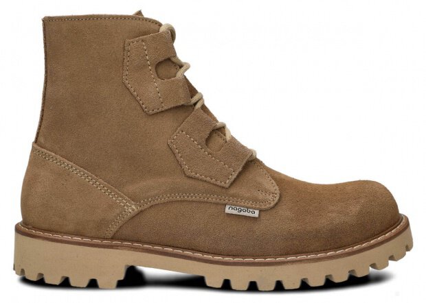Men's ankle boot NAGABA 488/1 beige velours leather