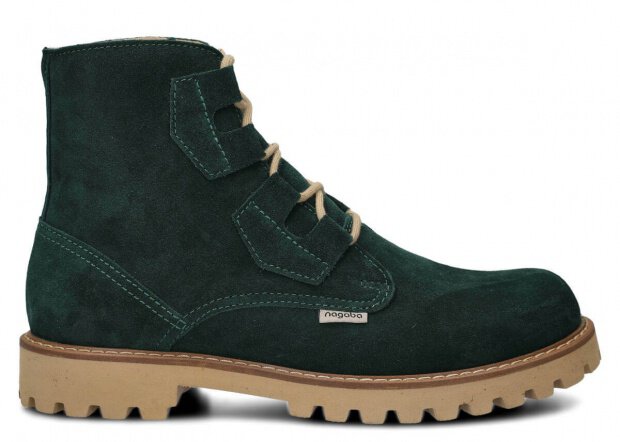 Men's ankle boot NAGABA 488/1 emerald velours leather