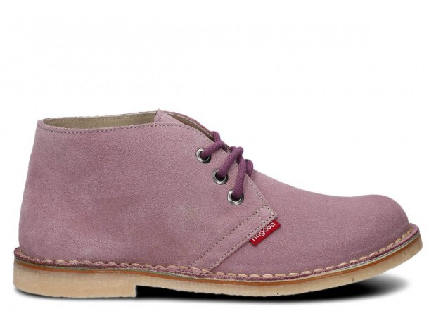 Ankle boot NAGABA 082 light pink velours leather