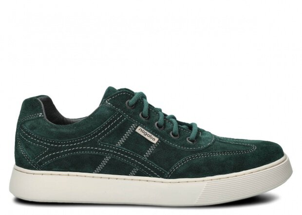 Men's shoe NAGABA 427 emerald velours leather