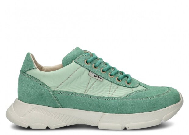 Shoe NAGABA 614 mint velours leather