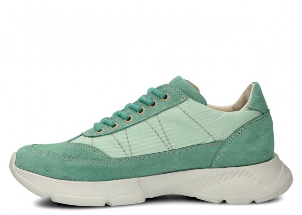 Shoe NAGABA 614 mint velours leather