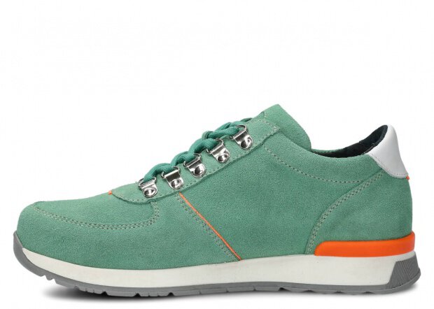 Shoe NAGABA 313 mint velours leather