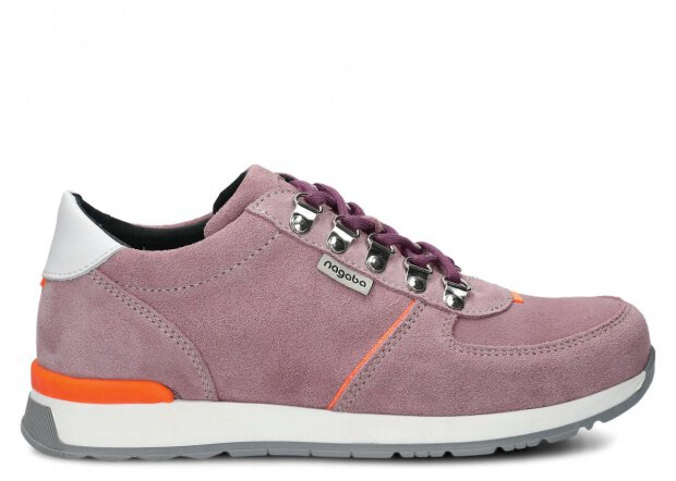 Shoe NAGABA 313 light pink velours leather