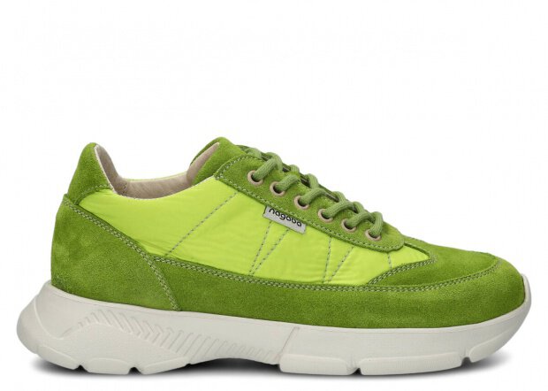 Shoe NAGABA 614 pistachio velours leather