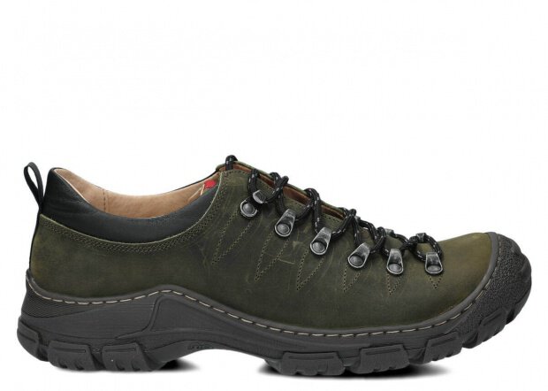 Men's trekking shoe NAGABA 444 rotten green crazy leather