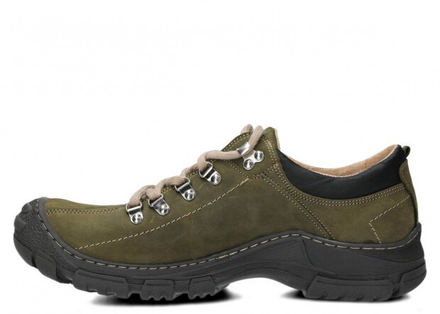 Men's trekking shoe NAGABA 455 HOCZ rotten green crazy leather