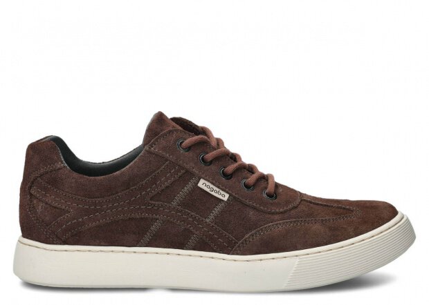 Men's shoe NAGABA 427 brown velours leather