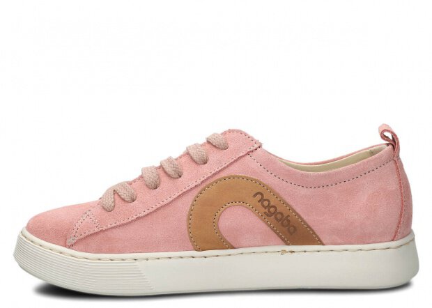 Shoe NAGABA 611 coral velours leather