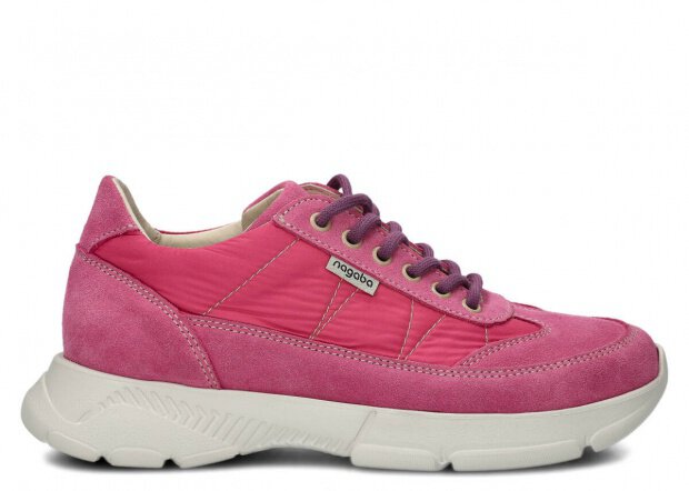 Shoe NAGABA 614 pink velours leather
