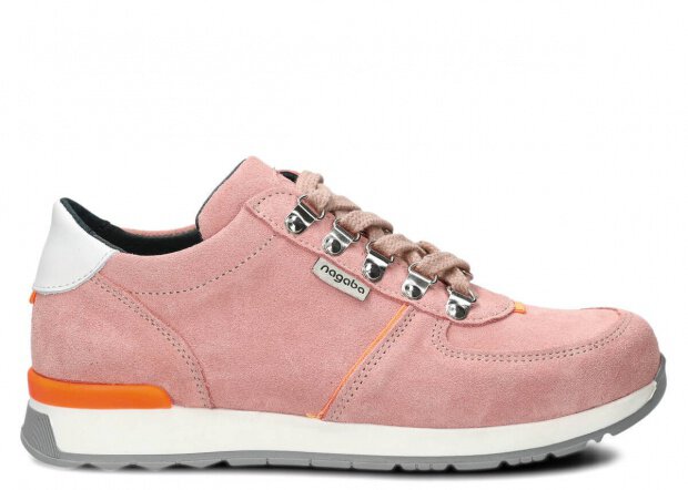 Shoe NAGABA 313 coral velours leather