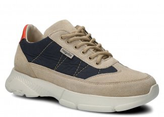 Shoe NAGABA 614 beige velours leather