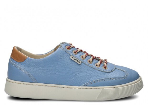 Shoe NAGABA 612 light blue rustic leather