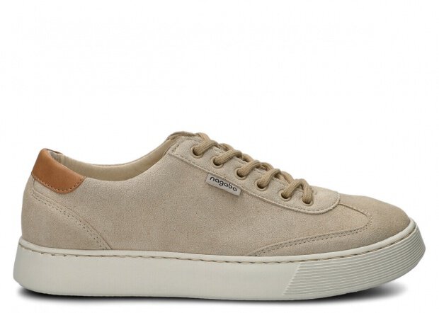 Shoe NAGABA 612 beige velours leather