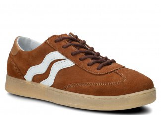 Shoe NAGABA 129 brown velours leather