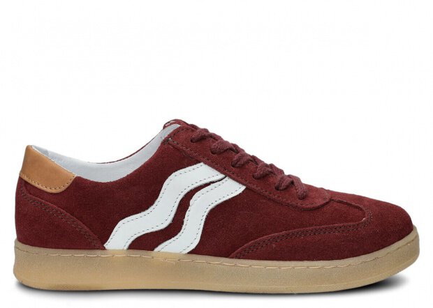 Shoe NAGABA 129 burgundy velours leather