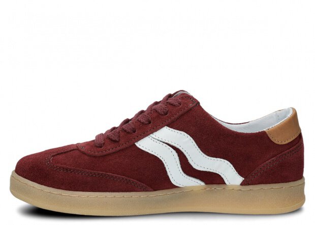 Shoe NAGABA 129 burgundy velours leather