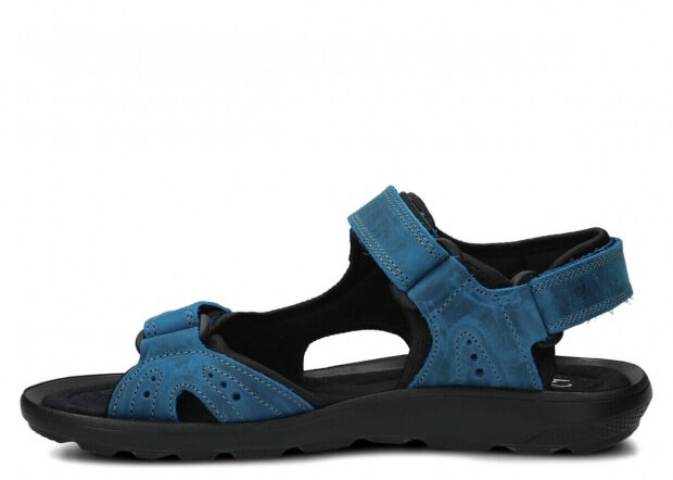 Men's sandal NAGABA 265 cobalt crazy leather