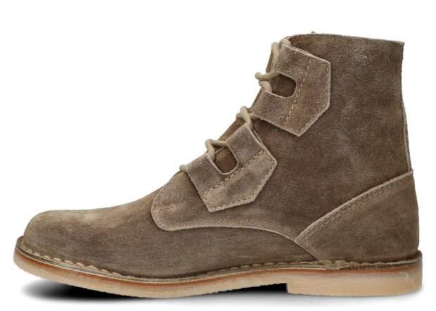 Men's ankle boot NAGABA 188 olive velours wax leather