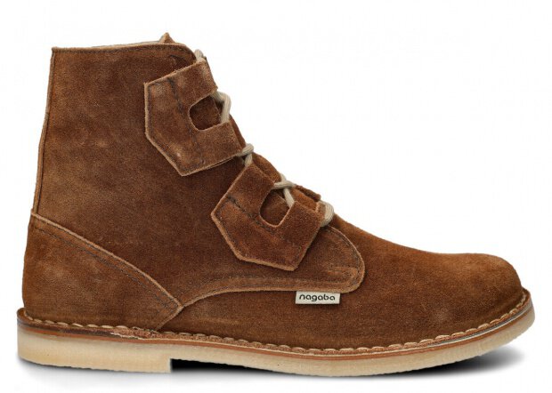 Men's ankle boot NAGABA 188 ginger velours wax leather