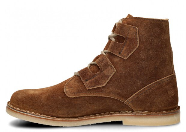 Men's ankle boot NAGABA 188 ginger velours wax leather