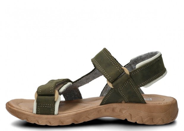 Women's sandal NAGABA 168 rotten green crazy leather