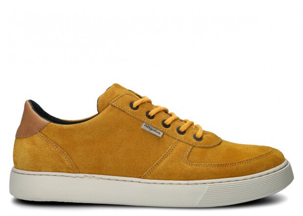 Men's shoe NAGABA 439 yellow velours leather