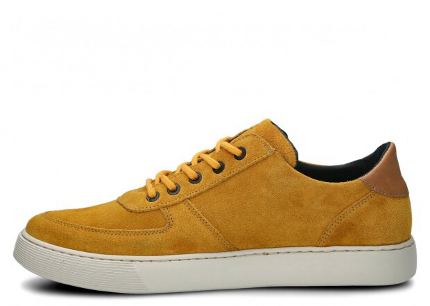 Men's shoe NAGABA 439 yellow velours leather