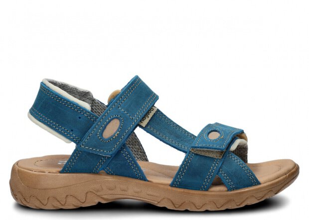 Women's sandal NAGABA 168 cobalt crazy leather
