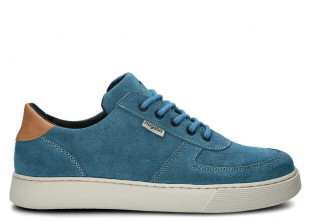 Men's shoe NAGABA 439 jeans velours leather