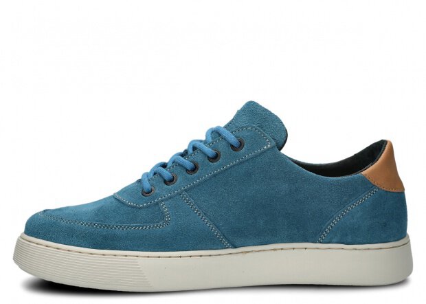 Men's shoe NAGABA 439 jeans velours leather
