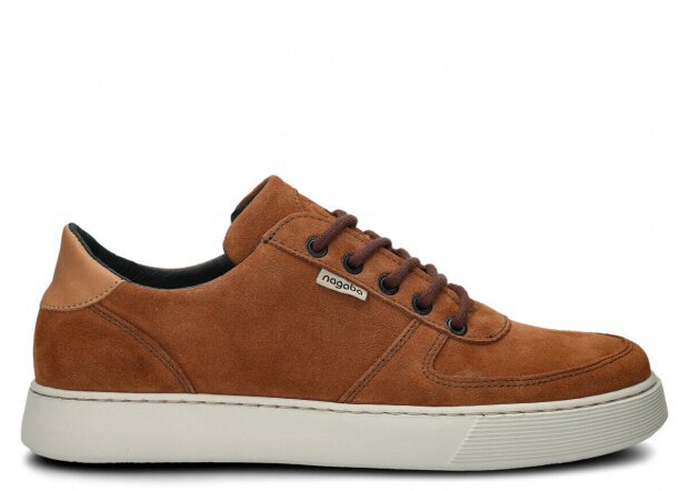 Men's shoe NAGABA 439 brown velours leather