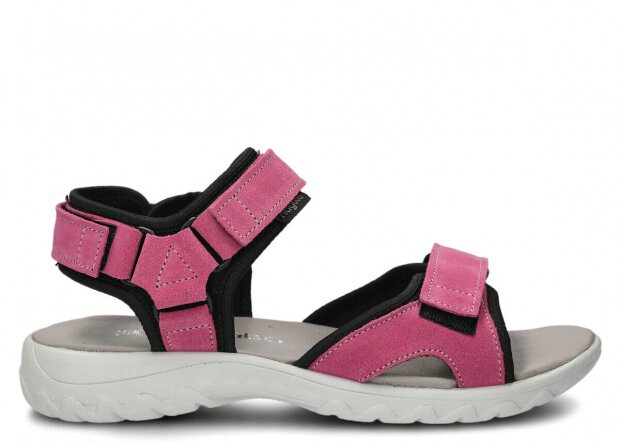Women's sandal NAGABA 266 pink velours leather