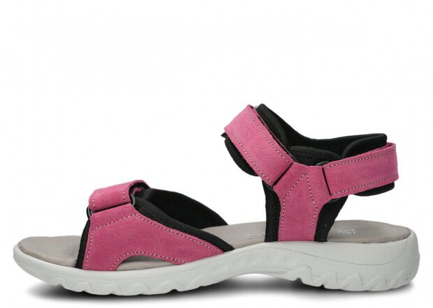 Women's sandal NAGABA 266 pink velours leather