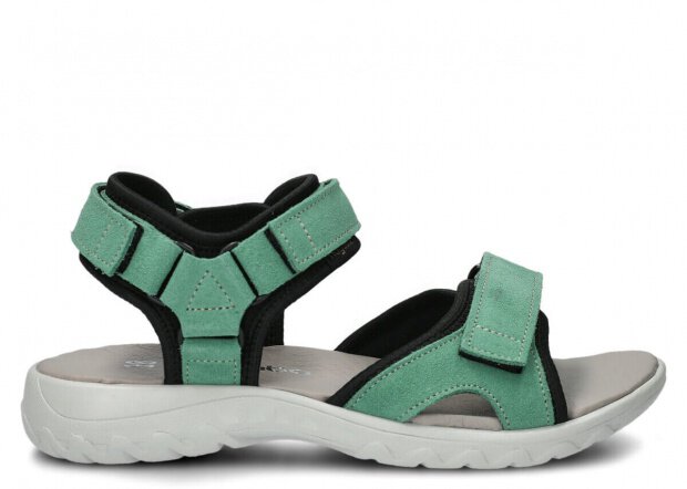 Women's sandal NAGABA 266 mint velours leather