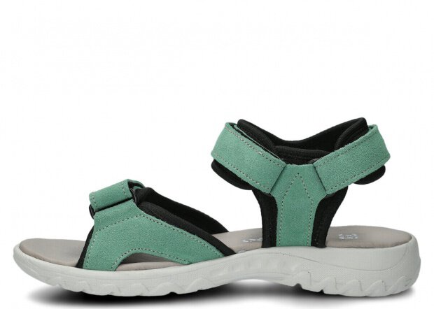 Women's sandal NAGABA 266 mint velours leather