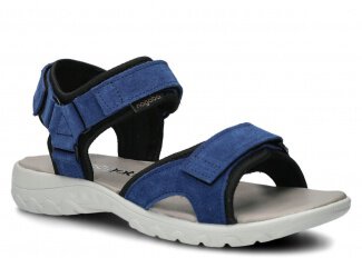 Women's sandal NAGABA 266 cobalt velours leather