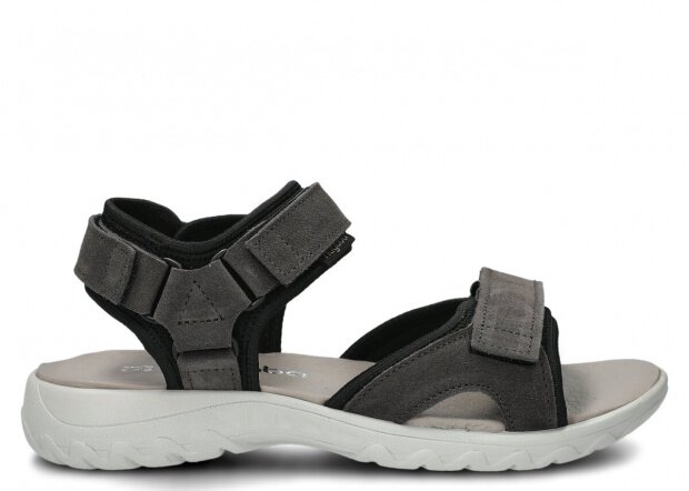 Women's sandal NAGABA 266 graphite velours leather