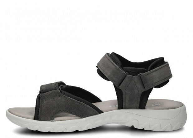 Women's sandal NAGABA 266 graphite velours leather