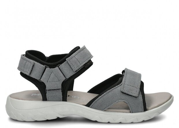 Women's sandal NAGABA 266 grey velours leather