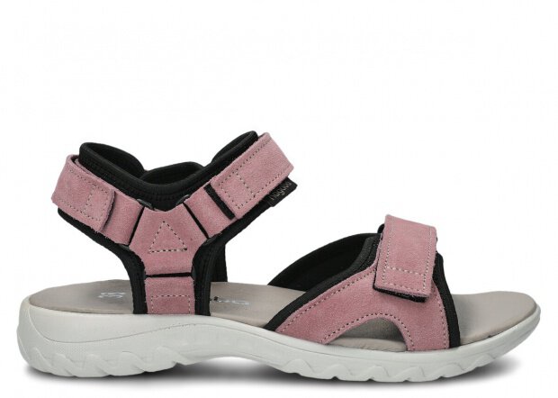 Women's sandal NAGABA 266 light pink velours leather